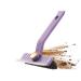 Rotating Tile Brush HeavyDuty Shower Scrubber Brush Scrubbing Cleaning Grout Brush Heavy Duty Stiff Bristle Scrubber Adjustable V Shaped Cleaning Brush for Tiles Mirrors Purple