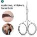 MR.GREEN Professional Curved Blade Eyebrow and Facial Hair Scissors - Stainless Steel Manicure Trimmer for Hair Removal | Mr-2001 - Buy Online on GoSupps.com