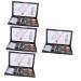 Didiseaon 4 Sets Eyebrow Powder Set Shimmer Eyeshadow Multifunctional Cosmetic Accessory Eyebrow Pencil Brush