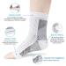 ACWOO Plantar Fasciitis Socks 4 Pairs Neuropathy Socks Ankle Compression Socks for Women Men Breathable Anti-Slip Ankle Support Brace Wide Calf Compression Socks for Pain Relief Flying Running L/XL White - Buy Online on GoSupps.com