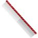 Dog Comb By Fearless Alpaca (Red) - Grooms Cats As Well - For Medium to Thick Coats - 8 Inch Length - Rounded Spine - Grooming Tool for Mats and Shedding - Buy Online on GoSupps.com