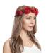 Wiwpar Red Rose Floral Crown Headband for Women - Adjustable Flower Hair Wreath Garland - Buy Online on GoSupps.com