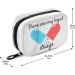 Naanle Blue & Red 7-Day Pill Organizer Bag - Compact Vitamin Travel Case with Zipper | Cartoon Design 4.6x3.14x1.88 Inch - Buy Online on GoSupps.com