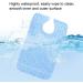 4 Types High Temperature Resistance No Deformation Pratical Dining Aid Bib Bib Apron Catch Food Leaking Soup for Adult the Elderly(27*17*2cm-Flower blue) - Buy Online on GoSupps.com