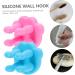 Abaodam Silicone Toothbrush Holder - Wall Hooks for Bathroom | Hanging Toothbrush & Razor Hook - Buy Online on GoSupps.com