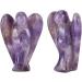 Angel Decorations Beautiful Elegant Angel Clear Crystal Healing Statue Carved Quartz Peace Angel(Amethyst) - Buy Online on GoSupps.com