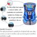 ZYNQACC Baby Car Seat Head Support 2PCS - Toddler Safety Sleep Nap Aid Positioner Strap Belt for Kids (Blue) - Buy Online on GoSupps.com