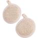 GLEAVI 4 Pcs Bath Towel & Scrubber Set - Natural Loofah Sponges & Back Scrubber for Shower - Bath Supplies for a Relaxing Experience - Buy Online on GoSupps.com