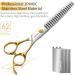 FOGOSP Professional Dog Grooming Scissors - 7.5 inch Curved & Straight Shears Set for Groomers | Thinning & Chunker Gold Shears - 6.75 inch - Buy Online on GoSupps.com