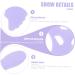 NOLITOY Chritmas 3 Pcs Tools Eyeshadow Silicone Eyeliner Aid Tool Eyeliner Tool for Makeup Baffle Applicator Make up - Buy Online on GoSupps.com