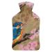 Antique Flowers Hot Water Bottle With Cover Plush Bed Bottle Hand Warmer For Adults And Children 26.5X15.3cm