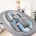 INFANZIA 3-in-1 Head & Body Supports for Baby Newborn Infants, Grey - Perfect for All Seasons - Buy Online on GoSupps.com