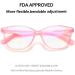 Kids Blue Light Glasses with Cute Car Case | UV400 Protection | Anti Blue Ray for Ages 3-12 | Transparent Pink - Buy Online on GoSupps.com