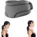 Snoozes sleep aid neck support |Adjustable neck support against snoring |Breathable snoozes neck support |Soft anti-snoring neck pillow for home office or travel gray