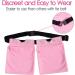 Breathable Drain Holder Pouch for Tummy Tuck & Mastectomy - Quick Dry Mesh Shower Bag for JP Drains & Bulbs - Pink Post-Surgery Belt Supplies - Buy Online on GoSupps.com