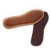 NOLITOY 1 Pair Damping Shoe Pads Mens Insoles Shock-Absorbing Shoe Pads Insoles for Plantar Charcoral Insoles Men Insoles for Shoes Sole of Foot Leather Insole Man Brown Siz 2