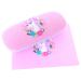 Beautiful children's hard case pink/light grey unicorn with microfibre cloth pink unicorn