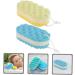 Healeved 6pcs Three Layer Bath Sponge Set | Exfoliating Loofah and Body Scrubber for Dead Skin Removal - Perfect for Shower & Bath - Buy Online on GoSupps.com