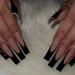 Ruarby 360x False Nails Full Cover Stick on Nails French Black Tip Press On Nails Artificial Nails Long False Nails for Women - Buy Online on GoSupps.com