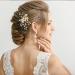Gold Flower Leaf Hair Combs, Pearl Pins, Rhinestone Barrettes - 36 Pack Set for Wedding & Prom Hairstyles - Buy Online on GoSupps.com