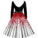 Shop Hanxiulin Ladies Christmas Elk Print Hooded Sweater Dress - Elegant Long Arm Mini Dress for Holiday Parties - Buy Online on GoSupps.com