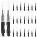 Balacoo Eye Brow Brush Comb - 50pcs Eyebrow with Cap Micro Lamination Small Eyebrow Mascara Wand Lash Wands