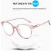JdGy Anti-Ray & Anti-Blue Light Glasses - Pink Flat Frames for Mobile Computer & TV - Radiation & Eye Fatigue Protection - Buy Online on GoSupps.com