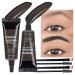 Tinted Thickening Eyebrow Mascara 2-Pack - Waterproof & Transfer-proof Brow Fast Sculpt Kit in Light Medium Brown (04 Black) - Cru-created Brushes - Cruelty Free - Buy Online on GoSupps.com