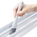 Tub Scrubber - 2 in 1 Tile Tub Scrubber Brush with Dustpan Cleaner Brush Kitchen Supplies for Cleaning Bathroom Shower Tile Grey