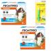 FRONTPRO Chewable Tablets for Dogs 10-25 kg 6-month set for protection against ticks and fleas with tick tweezers: Protects for up to 6 months