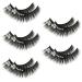 Beatifufu 5 Pairs Diamond Eyelashes Realistic Eyelash Colored Eyelashes Rhinestone Eyelashes Long Fake Lash False Eyelashes False Lash Extensions Women Eyelash Artificial Lashes Gems Eyelash