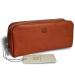 SONNENLEDER - high-quality cosmetic bag "FASCHINA" (with logo) Color: Natural *Genuine leather*