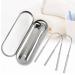 Tongue scraper set stainless steel for smoothing surfaces safe tongue cleaner tongue cleaning tool easy to clean to reduce bad breath