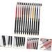 PLAFOPE 12pcs Lip Liner Eyeliner Make up Lipliner Black Waterproof Eyeliner Natural Pen Gel Eyeliner Plastic - Buy Online on GoSupps.com