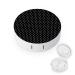 Black And White Polka Dots Round Case For Contact Lens Kit Storage Box with Mirror Printed