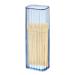 Joberio cotton swab holder with lid cotton swing-glass-to-do -chic pick donor mini storage box container canister travel case for dental packs toothpick cotton swabs blue