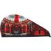 Red London Street Coral Velvet Dry Hair Cap with Buttons | Anti Frizz for Curly Long & Thick Hair - Black - Buy Online on GoSupps.com