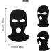 Nitaiun 2-Piece 3-Hole Full Face Cover Ski Mask - Breathable Windproof Storm Hood for Men & Women - Motorcycle & Bike Gear - Black - Buy Online on GoSupps.com