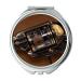 Mirror Travel Mirror pistol shrimp Round Mirror new gun pocket mirror portable mirror