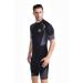 ZCCO Men's Shorty Wetsuits 1.5mm Premium Neoprene Back Zip Short Sleeve for Scuba Diving,Spearfishing,Snorkeling,Surfing 1.5mm Black Large