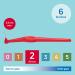 TePe Angle Red Interdental Brushes (0.5mm Size 2) - 6 Count Pack - Buy Online on GoSupps.com