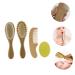Healifty 4 Pcs Baby Hair Brush Comb Toddler Cleaning Set | Natural Baby Brush Set | Children's Bath & Hair Care Kit - Buy Online on GoSupps.com