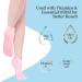 2 Pairs Silicone Socks for Women - Moisturizing & Soft Gel Aloe Spa Pedicure Socks for Dry Feet & Cracked Heels - Pink & White - Buy Online on GoSupps.com