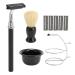Vomeko 5-in-1 Shaving Set | Complete Shaving Kit with Shell Razor & Brush Holders | Perfect Gift for Father Husband & Friends - Ideal for Birthdays & Valentine's Day - Buy Online on GoSupps.com