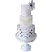 Large Pre-Made Ready to Use Edible Cake Lace Lattice Diamond Scallop 12-inch 10-piece Set Ivory White - Buy Online on GoSupps.com