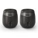 Thermacell E-Series Rechargeable Mosquito Repeller with 20 Mosquito Protection Zone 2 Pack Bundle, Charcoal Includes 24-Hr Repellent Refill DEET Free Bug Spray Alternative Scent Free