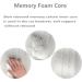 Forbell Memory Cotton Car Headrest Neck Pillow - Suede Black Car Accessories - Buy Online on GoSupps.com