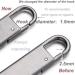 Zpsolution Metal Zipper Pull Replacement - Black Zipper Handle Fixer for Luggage and Bags - Buy Online on GoSupps.com