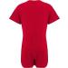 Kaycey L Red Short Sleeve Bodysuit for Special Needs Kids | Snap Button Vest | Soft Cotton-Elastane Fabric - Buy Online on GoSupps.com