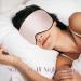 Shop Olesilk Adjustable 100% Mulberry Silk Sleep Mask - Eye Mask for Men & Women - Peach Pink - Buy Online on GoSupps.com